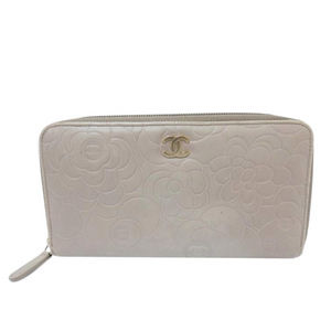 Chanel Camellia Round Wallet Bag Black